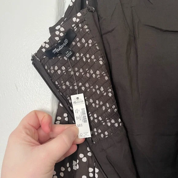 NWT Madewell High-Neck Mini Dress - Picture 5 of 8